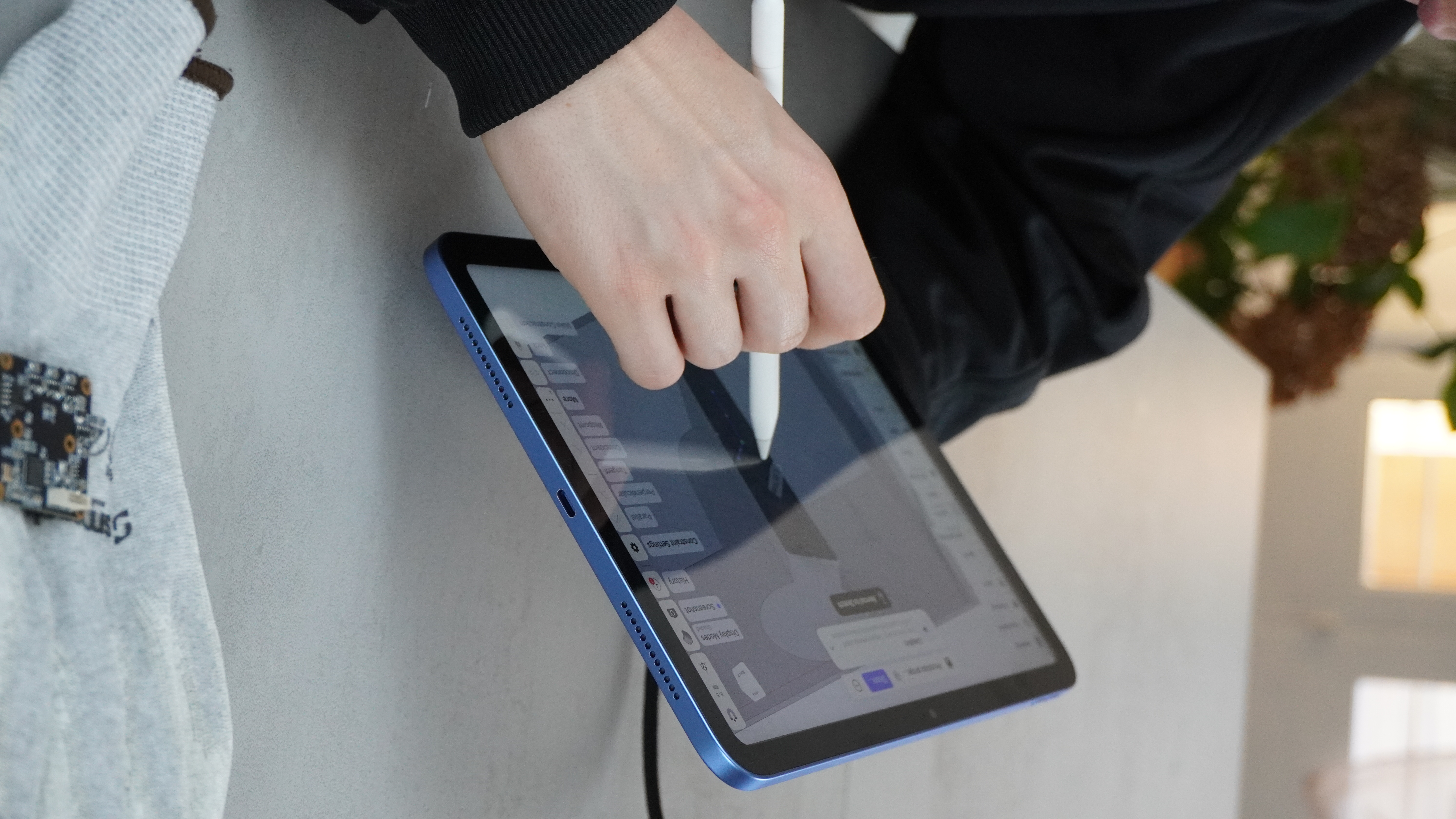 Blue Proton — CAD design work on tablet